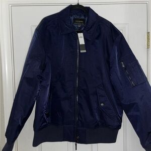 Men's Banana Republic “Jules” Navy Flight Bomber Jacket -  Medium